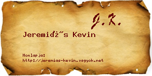 Jeremiás Kevin névjegykártya