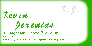 kevin jeremias business card